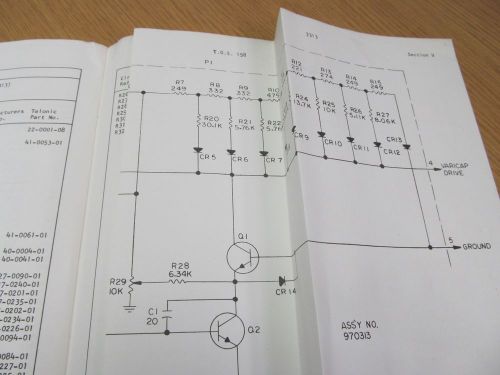 Telonic 3313 Sweep Oscillator PlugIn Unit Operation and Service Manual w/  46284