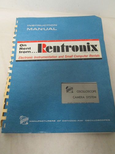 Tektronix oscilloscope camera system 5&#034;  camera  instruction manual 070-0383-02 for sale