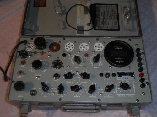 Tv-7a/u military tube tester with digital meter serviced &amp; calibrated dan nelson for sale