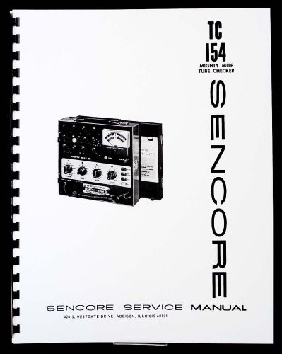 Sencore tc-154 tc154 mighty mite tube tester manual for sale