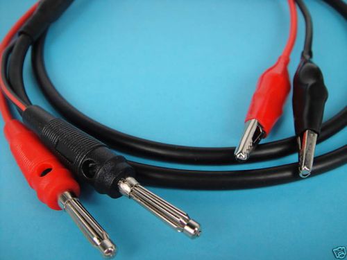 5pcs Coaxial Cable Banana to Crocodile Clip Test Leads,BC td