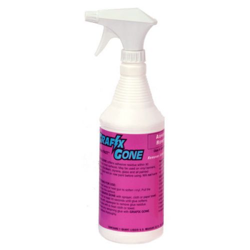 Grafix gone adhesive remover 1qt spray bottle for sale