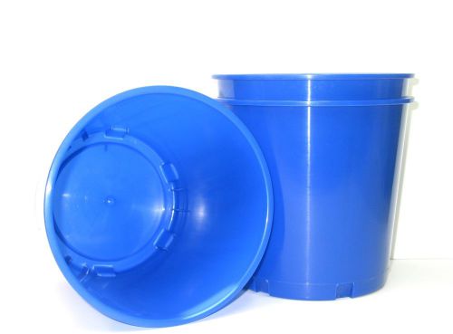 6 blue buckets - plastic buckets - ice buckets mfg usa lead free for sale