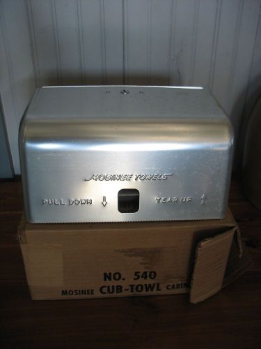 NOS Vintage Mosinee No 549 CUB TOWL aluminum cabinet Towel Dispenser