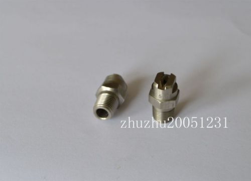 2pcs  Stainless steel  Sector  Spray Nozzle 1/4&#034; bspt for high pressure Cleaning