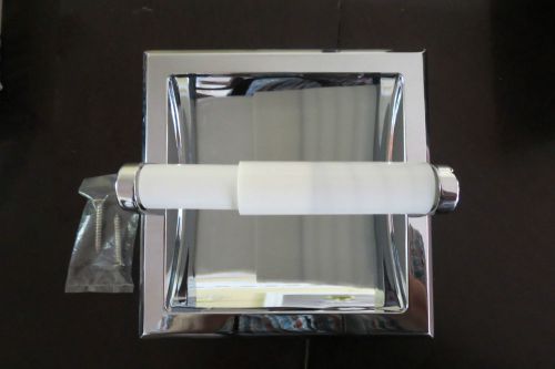 TAYMOR RECESSED HOTEL TOILET PAPER DISPENSER ,POLISHED CHROME , INDUSTRIAL