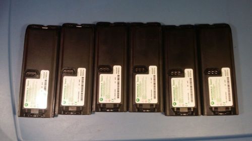 Lot of 6 battery pack, nimh, 7.5v, form motorola w/ belt clips for sale