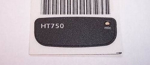 Motorola HT750 Radio Front Decal - Escutcheon