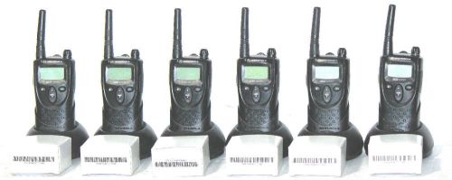 6 motorola xu2100 xtn series 2-way uhf radios + chargers : good condition for sale