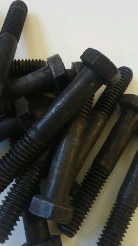 5/16-18 x 2&#034; black oxide stainless steel hex bolt (25pcs) for sale
