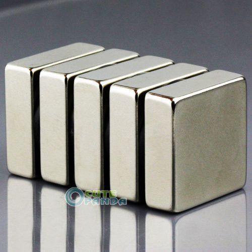 5pcs Supper Strong Block Cuboid Magnet 30 x 30 x 10mm Rare Earth Neodymium N50