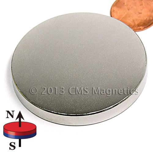 10 PC N42 2&#034; x 1/4&#034; Neodymium Disk Magnets