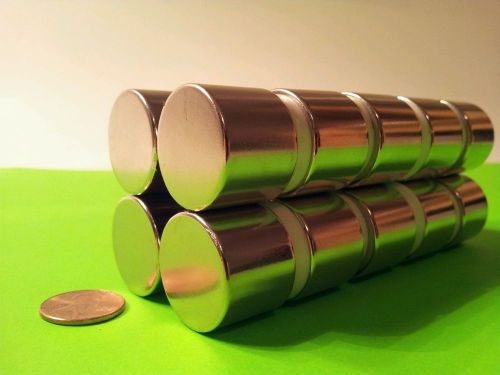Neodymium Cylinder Magnet. N52 Grade Rare Earth Magnet.                1&#034; x 3/4&#034;