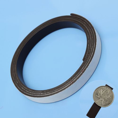 1m rubber self adhesive magnetic stripe flexible magnet diy craft tape 10 x1.5mm for sale