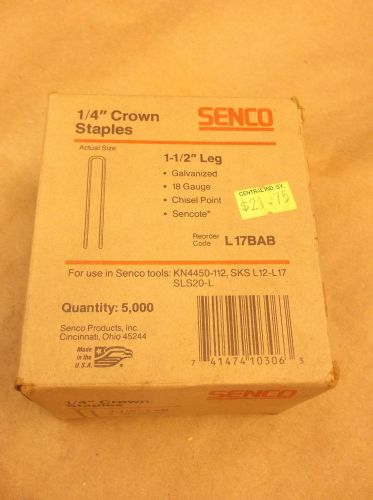 Full Box of L17BAB 1-1/2&#034; Staples for SKS Quantity of 5000 Staples