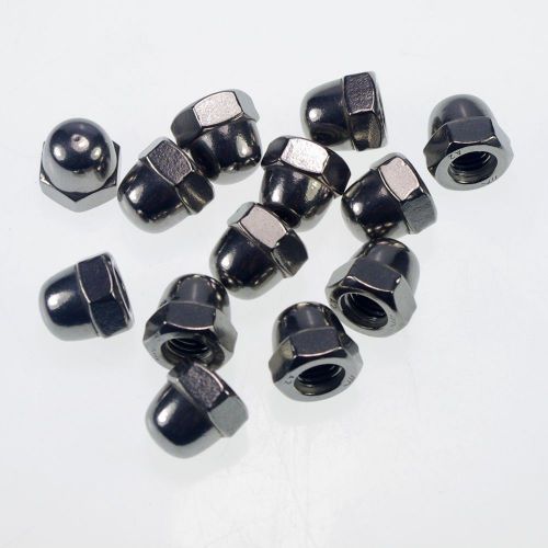 Qty10 metric m6 304 stainless steel hex head dome cap protection cover nuts for sale