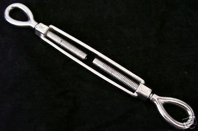 1/4&#034; x 4&#034; turnbuckle  -  eye/eye-  stainless  -  2 pack for sale