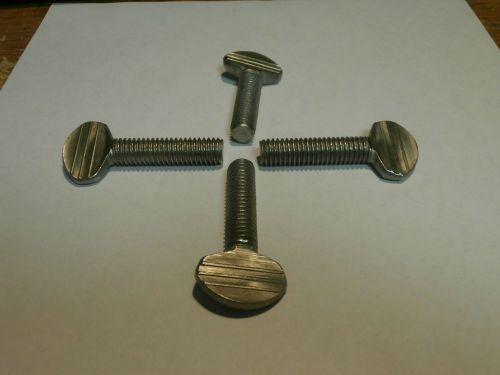 4 pc ss thumb screws 3/8-16 x 1-1/2 long no shoulder for sale