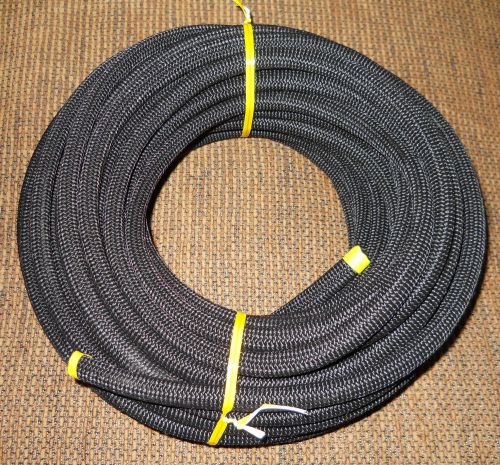 3/8&#034; x 50&#039; jet black mfp cover bungee / shock cord / made usa / free shipping! for sale