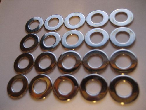 Chrome flat  washers  3/8 sae pack of 20 for sale
