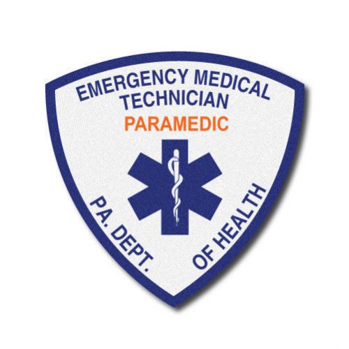 FIREFIGHTER HELMET DECALS - SINGLE - FIRE- EMS STICKER- Pennsylvania PA Medic 4&#034;