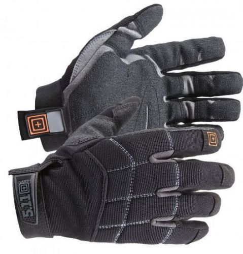5.11 Tactical Station Medium Grip Gloves W/ ID Tag 59351-M Duty Black