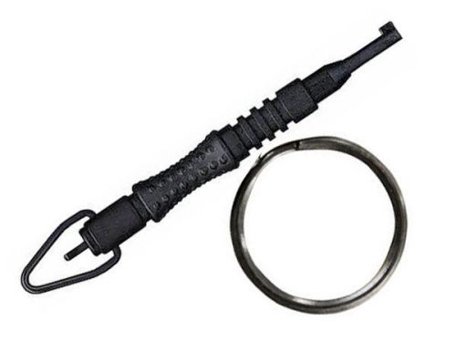 Zak Tool Police Tactical Carbon Fiber Round Swivel Stealth BK Handcuff Key ZT11P