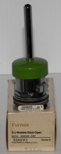 Furnas 52abw3 2-1/2&#034; wobble stick operator with green cap. series b for sale