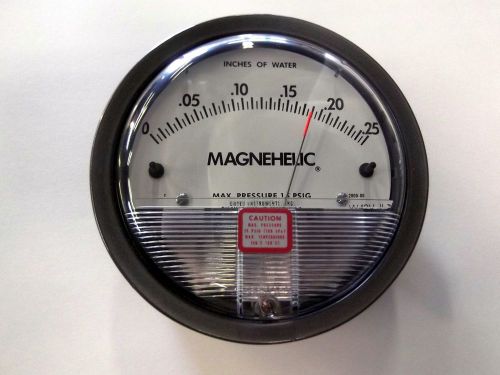 Dwyer 2000-00 Magnehelic 0-0.25&#034; w.c. Pressure Gauge NEW NIB Magnahelic gage