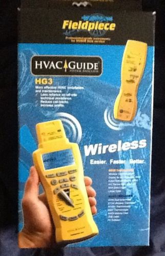 Fieldpiece hg3 wireless system analyzer guide for hvac with cd for sale