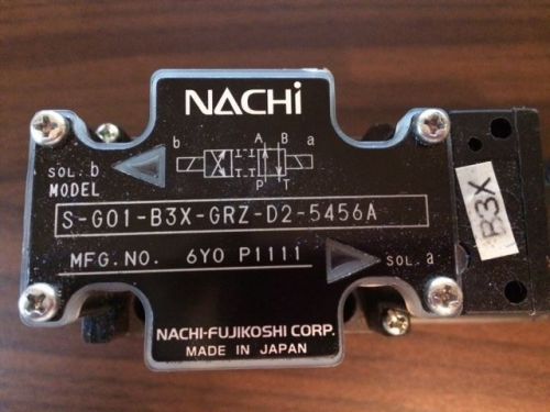 NEW Nachi Solenoid Valve S-G01-B3X-GRZ-D2-5456A