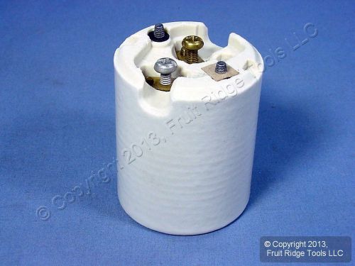 Leviton Mogul Base Keyless Light Socket Porcelain Lampholder 1500W Bulk 8694-4