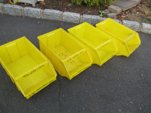 Plastic storage bin from stackbin corporation no. 4-p bins set of 4 for sale