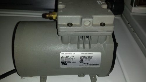 Rietschle thomas 607ca22-59e motor pump vacuum compressor 115v 60hz 3.5a #m6 for sale