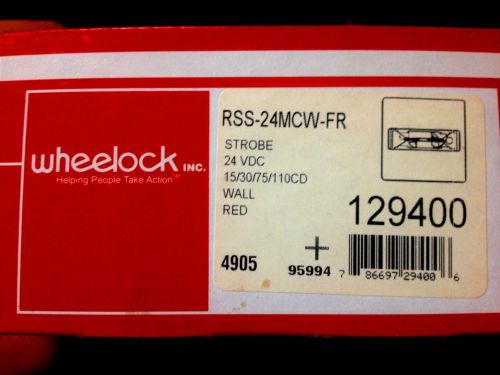 Cooper wheelock rss-24mcw-fr strobe for sale