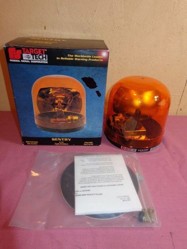FEDERAL SIGNAL TARGET TECH ROTATING BEACON 12 VOLT SY12SS AMBER WORKS 95FPM
