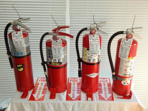 Fire extinguishers - 10lb abc dry chemical  - lot of 4 (blemished) for sale