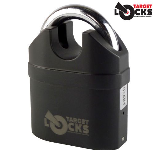 Heavy duty alarmed padlock for playhouse storage lock building cabinet cabin for sale