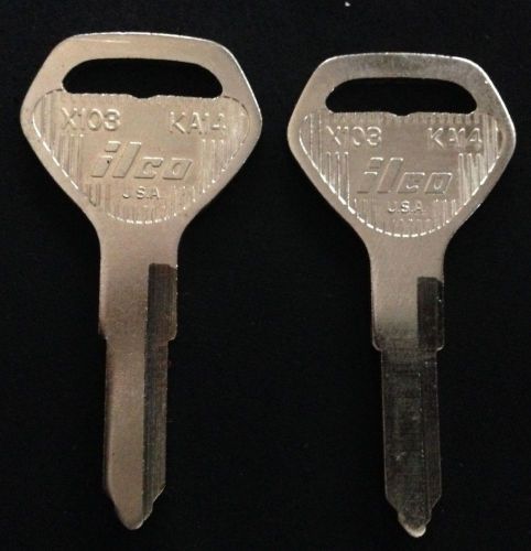 Pair of kawasaki motorcycle key blanks ( ilco x103 or ez ka14) for sale