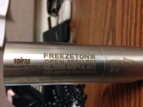 1/2&#034; sarco freezeton iii freeze protection valve, 200psi, npt, brand new for sale