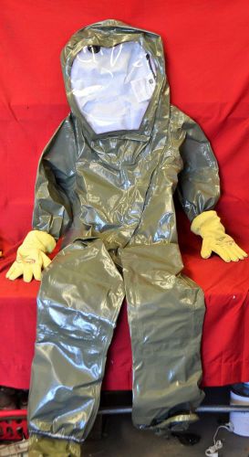 GEOMET 10-260-5 Sz 2X Tychem LV 840 DuPont Level B Encapsulated Hazmat Suit  F