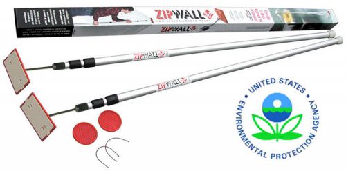 Zipwall slp 4 poles dust barrier system 4 12 foot 12&#039; poles nib for sale
