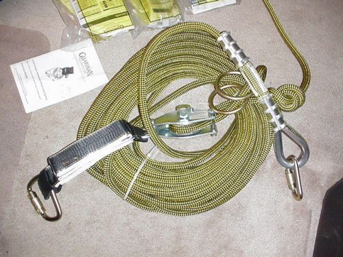 Guardian, 100ft rope horizontal lifeline system, #04640 fall protection new for sale