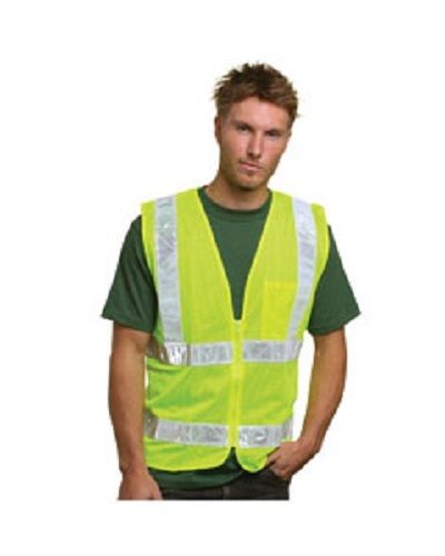 Bayside Mesh Safety Vest - Lime #BA3785