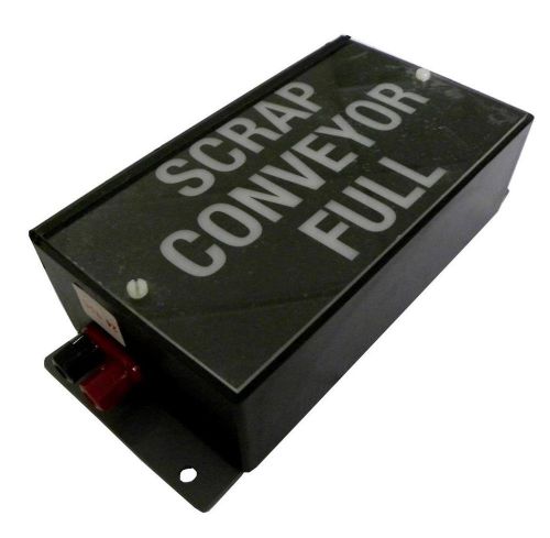 Marl 24vdc 610nm &#034;scrap conveyor full&#034; lighted sign model 054-905-22-51 for sale