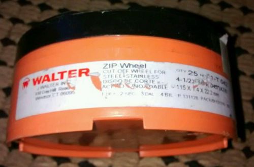 11T042 WALTER ZIP WHEEL 4-1/2x3/64x7/8 For Stainless Steel 25pk -free shipping-