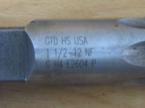 Greenfield 1 1/2&#034;-12 NF Hand tap