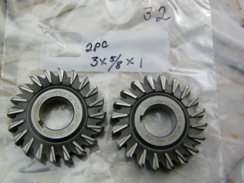 2-union, usa, corner round  side milling cutters - 3 x .157 x 1, 18 teeth for sale
