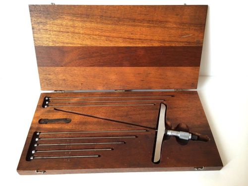 Vintage starrett vernier depth gauge no. 445  12&#034; machinists inspection tool vvn for sale