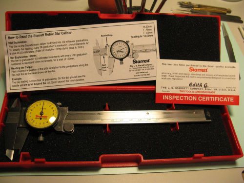 Starrett 120am-150 66295 dial calipers - watchmakers tools for sale